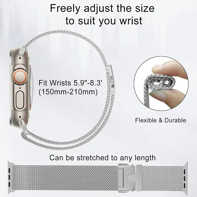 Correa Milanese Loop de acero inoxidable para Apple Watch