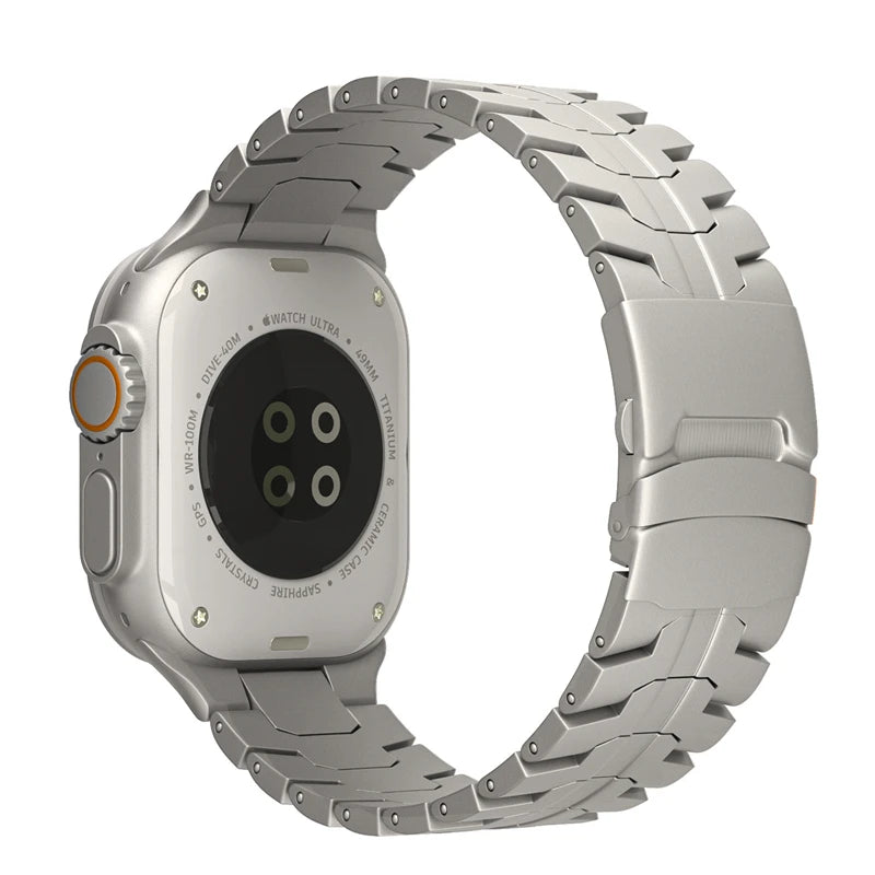 Titanium Color Stainless Steel Apple Watch Band