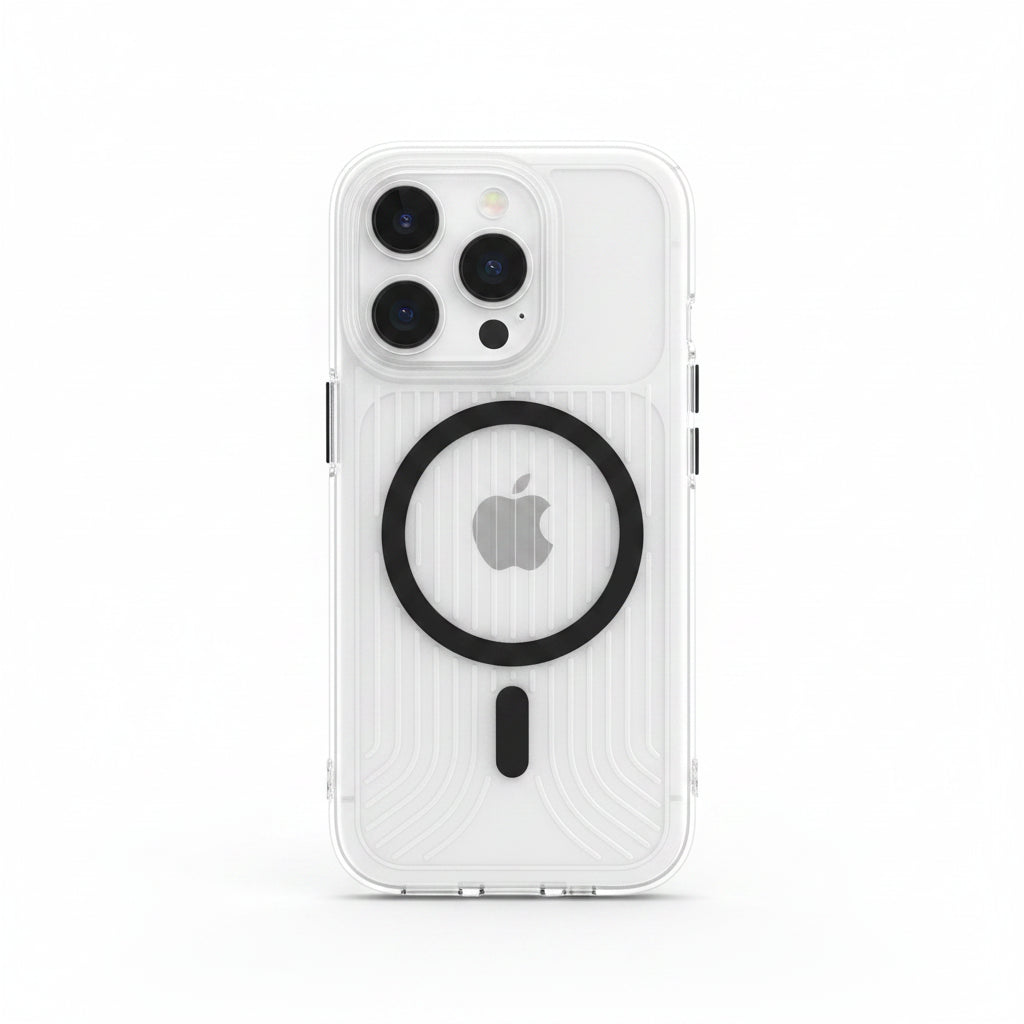 Transparent MagSafe Military Armor iPhone Case