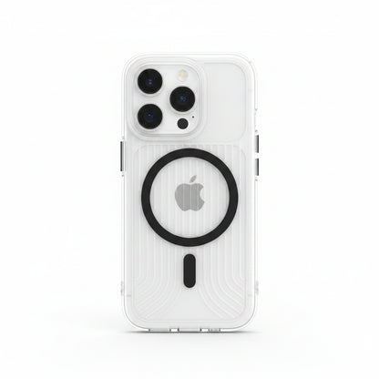 Transparent MagSafe Military Armor iPhone Case