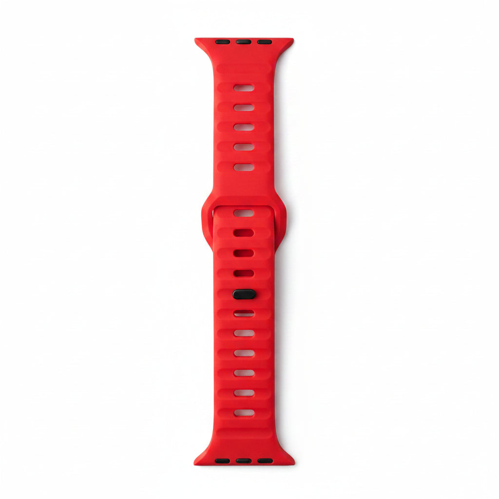 Wide Sport Silicone Apple Watch Band