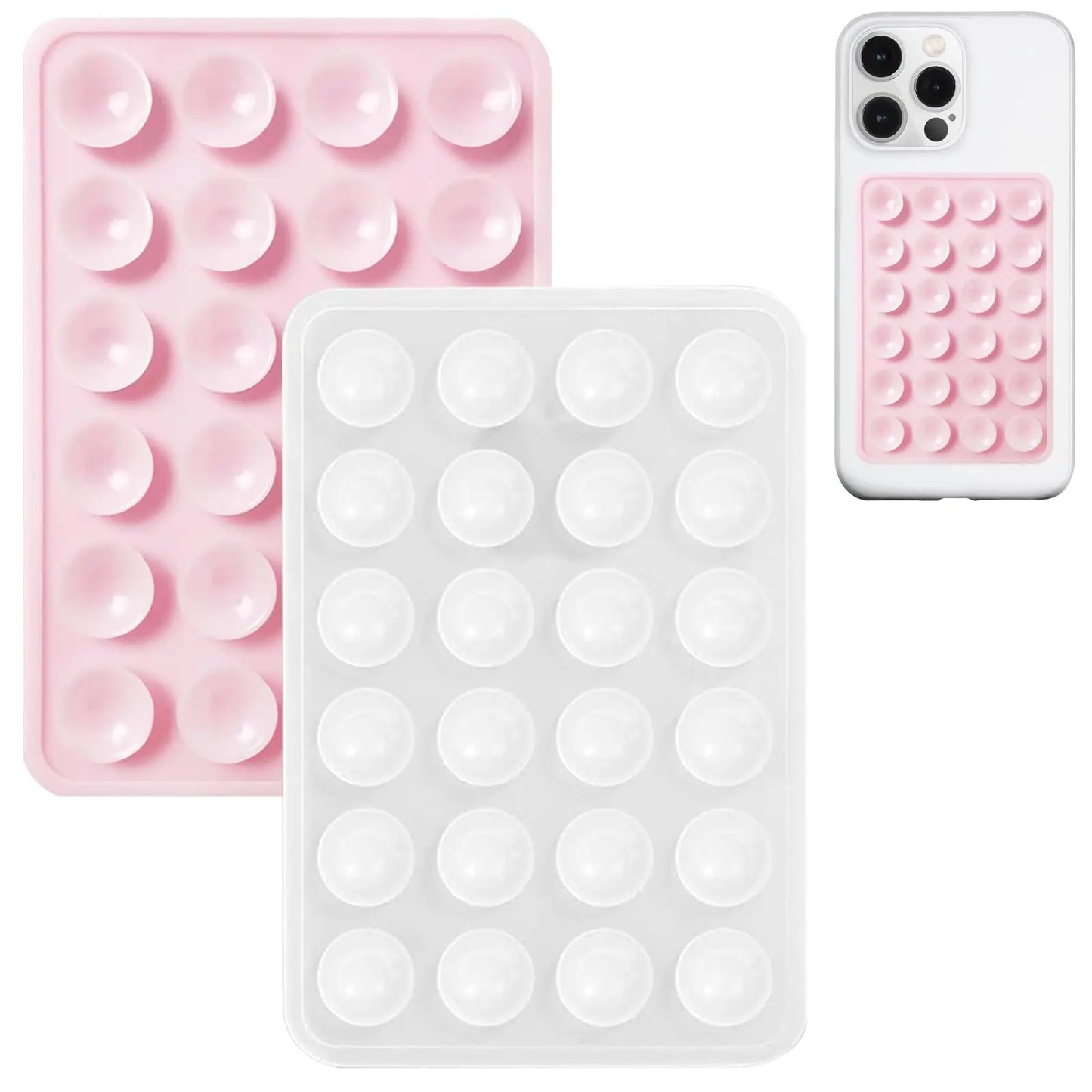 2-Pack Silicone Suction Phone Grip Mount