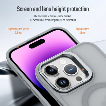 MagSafe Metal Lens Stand iPhone Case