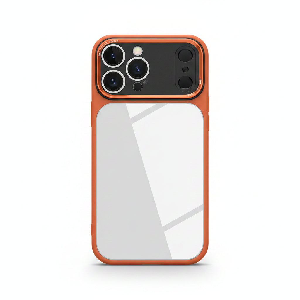 Orange Transparent Bumper iPhone Case