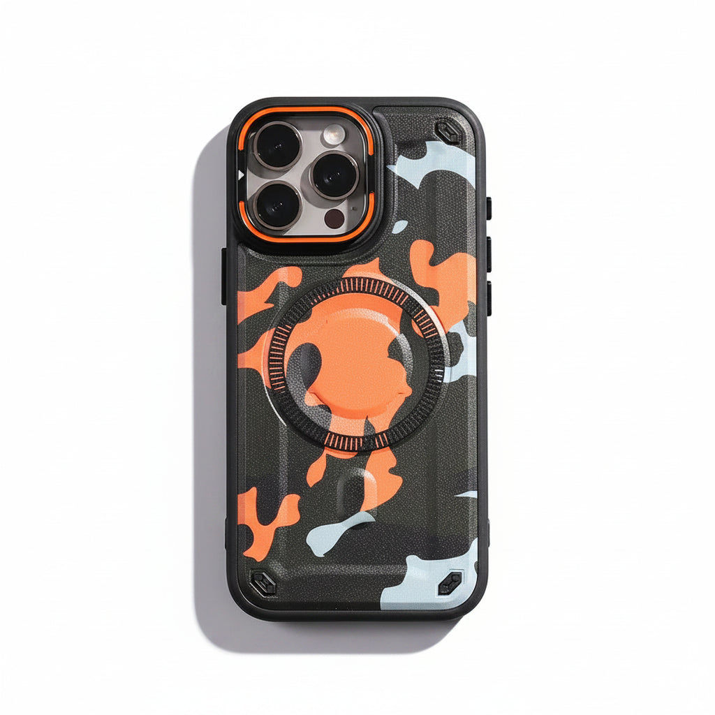 Military-Grade Camouflage MagSafe iPhone Case