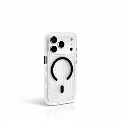Transparent MagSafe Military Armor iPhone Case