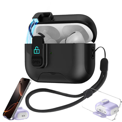AirPods Pro 3 Shockproof Lock Case