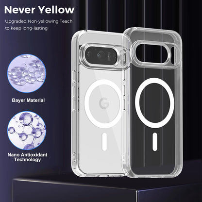 Funda Magnética Transparente de Lujo para Google Pixel