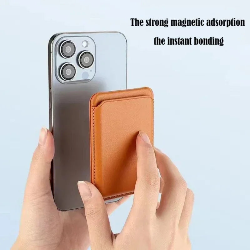 VaultStand | MagSafe Leather Wallet Case