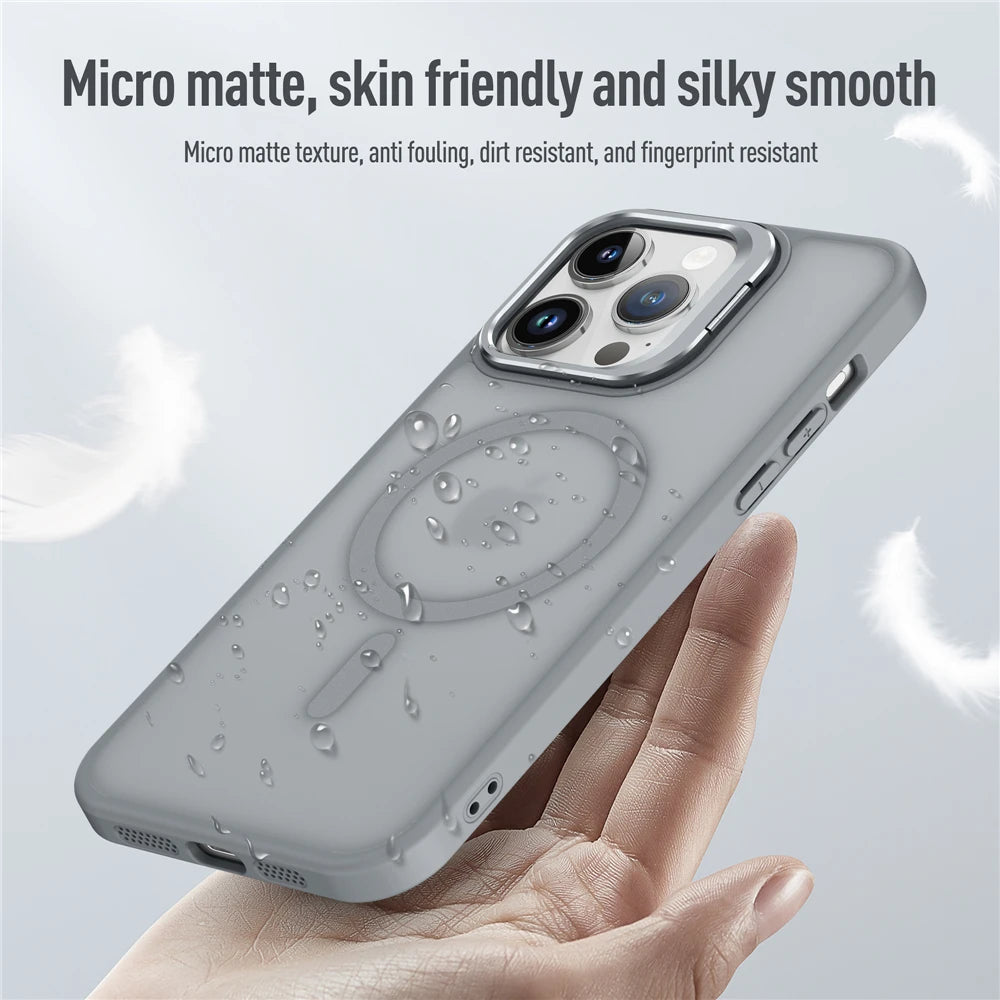 MagSafe Metal Lens Stand iPhone Case