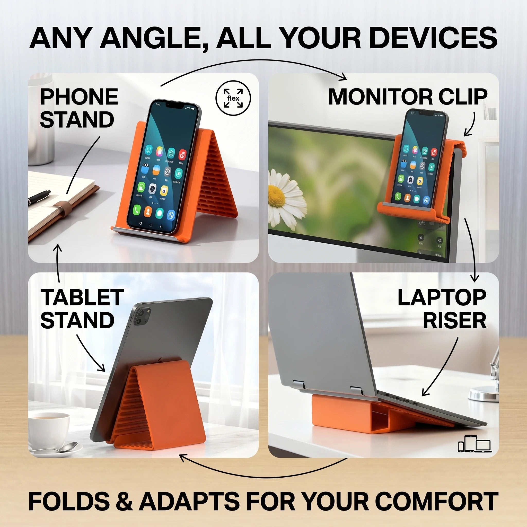 FlexStand | Foldable Silicone Phone Holder