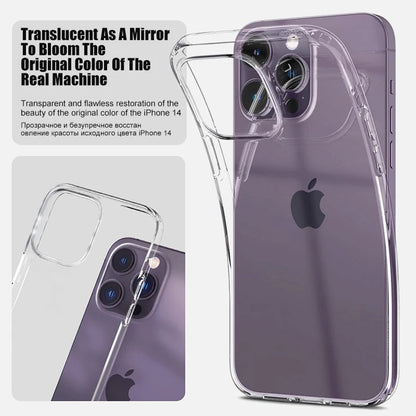 Luxury Clear Shockproof Silicone iPhone Case
