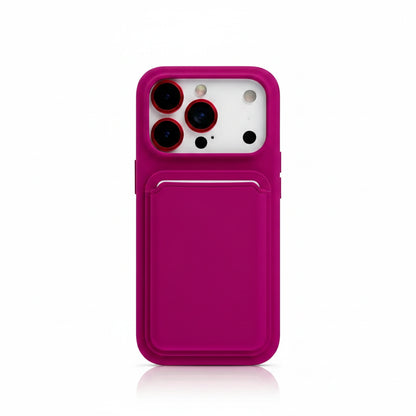 Luxury Silicone Card Holder iPhone Case