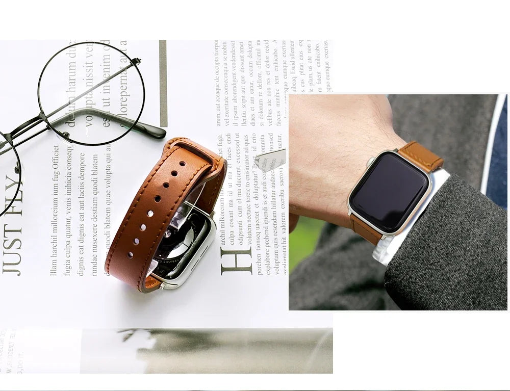 Business Leather Apple Watch Band