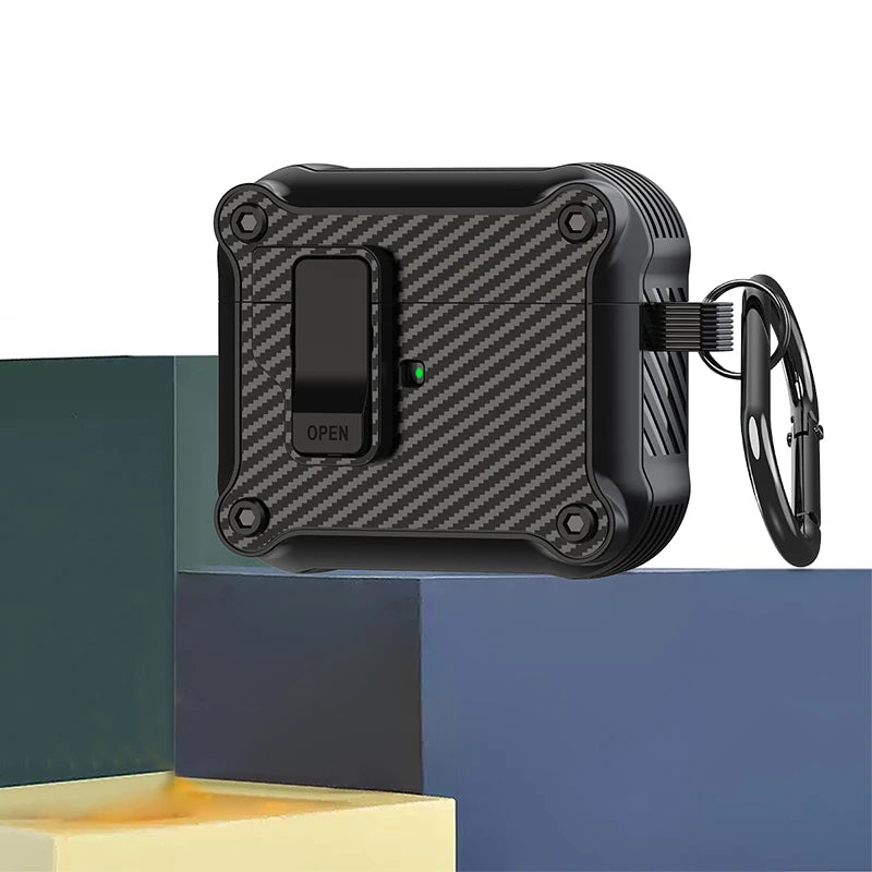Security Lock Shockproof AirPods Case