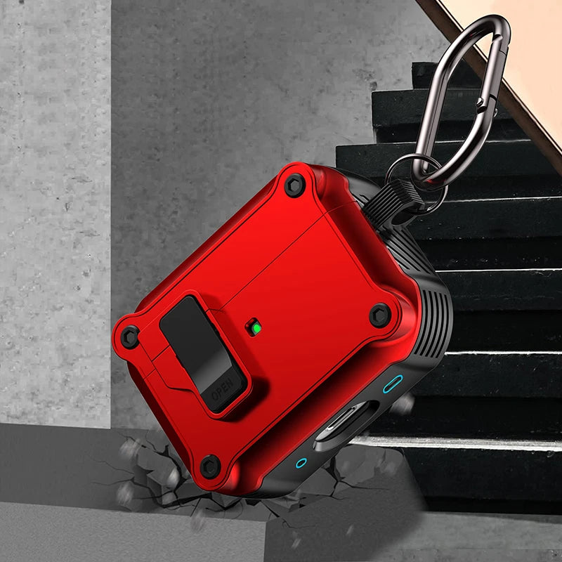 Security Lock Shockproof AirPods Case