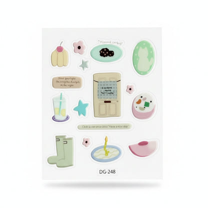 Kawaii 3D Jelly Phone Case Stickers