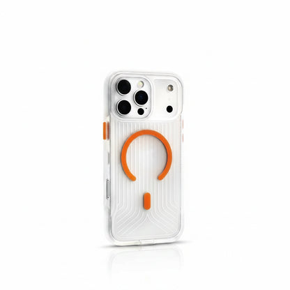 Transparent MagSafe Military Armor iPhone Case
