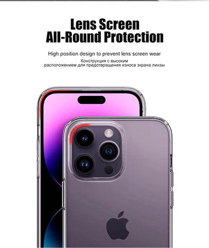 Luxury Clear Shockproof Silicone iPhone Case