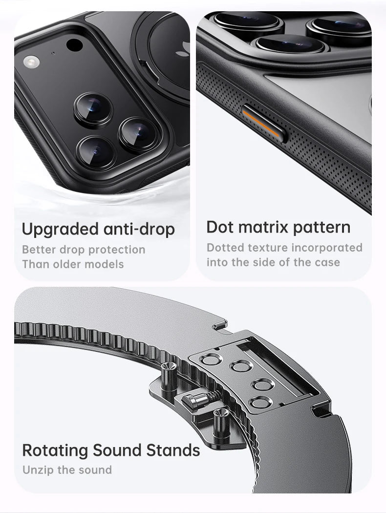 360° MagSafe Rotating Stand iPhone Case
