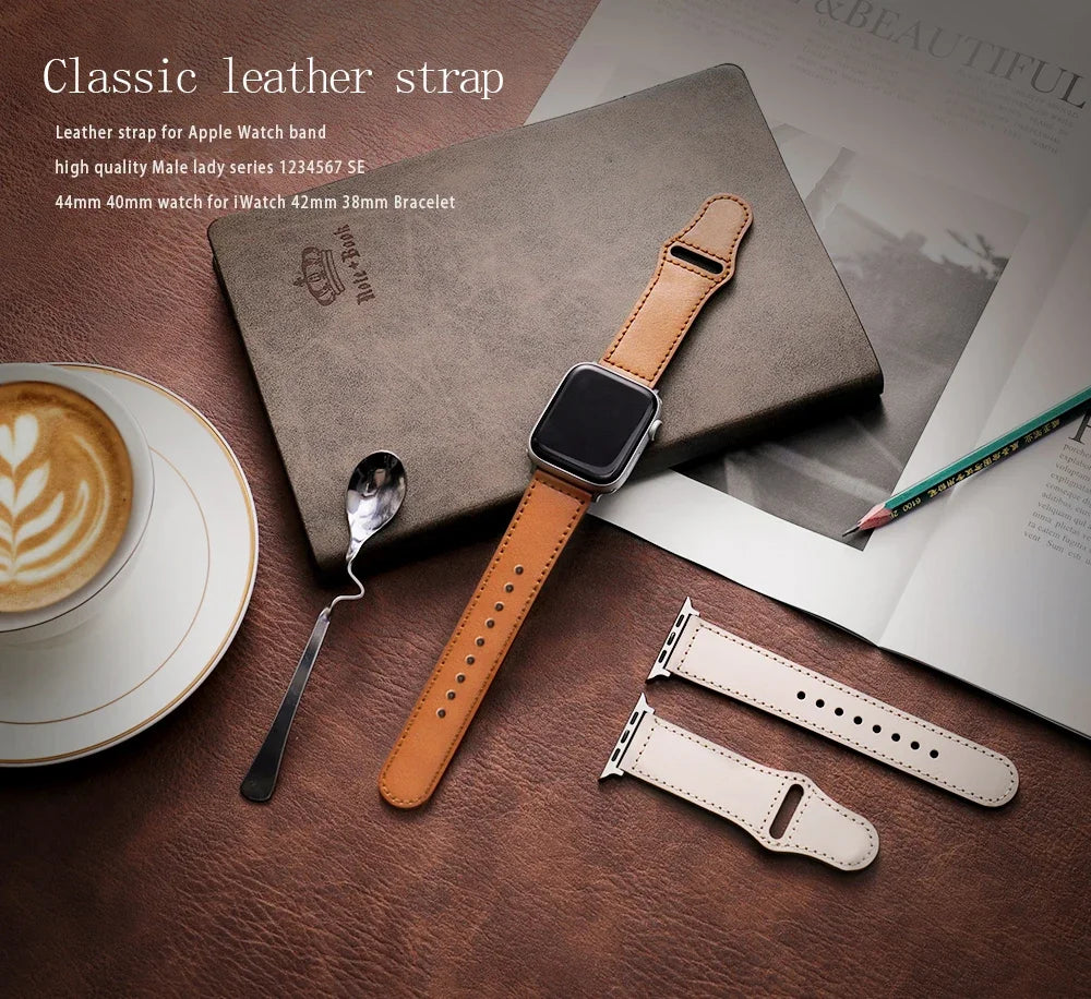 Business Leather Apple Watch Band