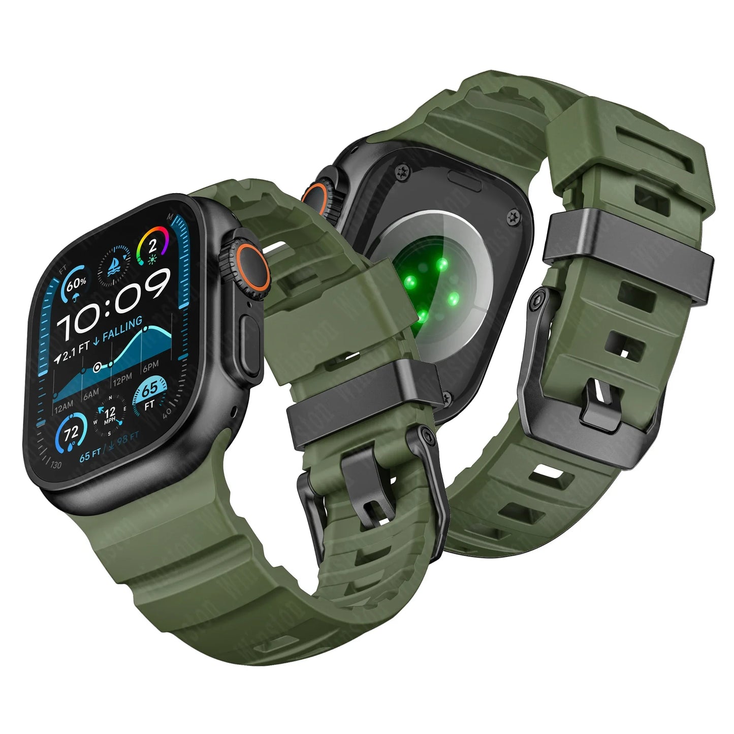Fluorescent Sport Silicone Apple Watch Band