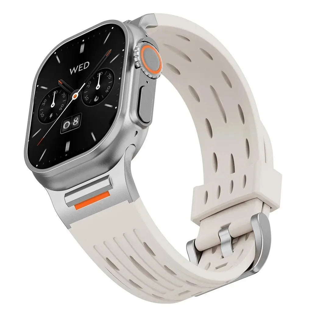 Breathable Sport Silicone Apple Watch Band