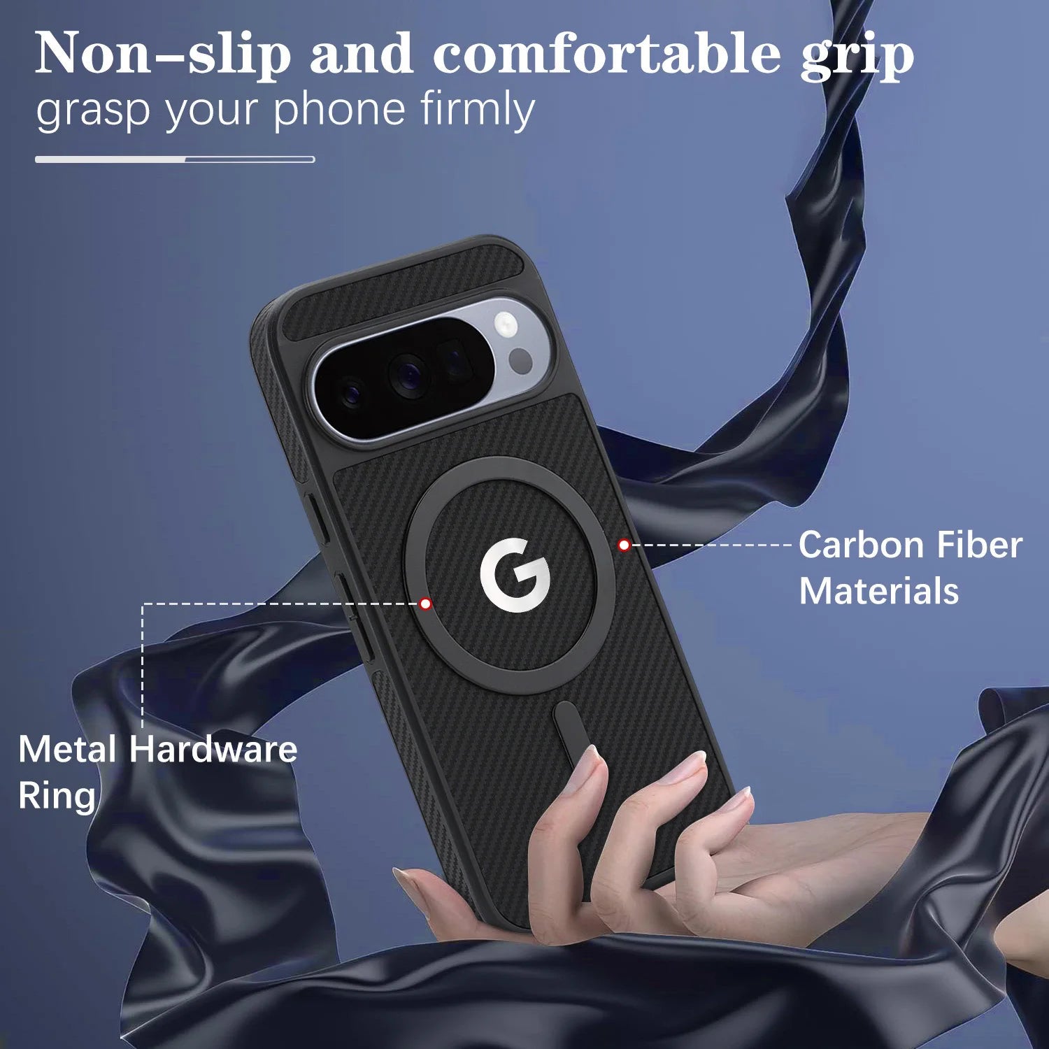 Carbon Elite | Magnetic Leather Case