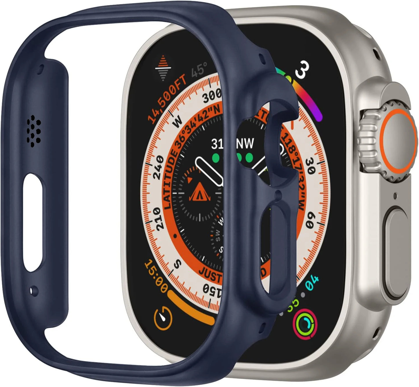 Rugged PC Bumper Case for Apple Watch Ultra 2 & 3