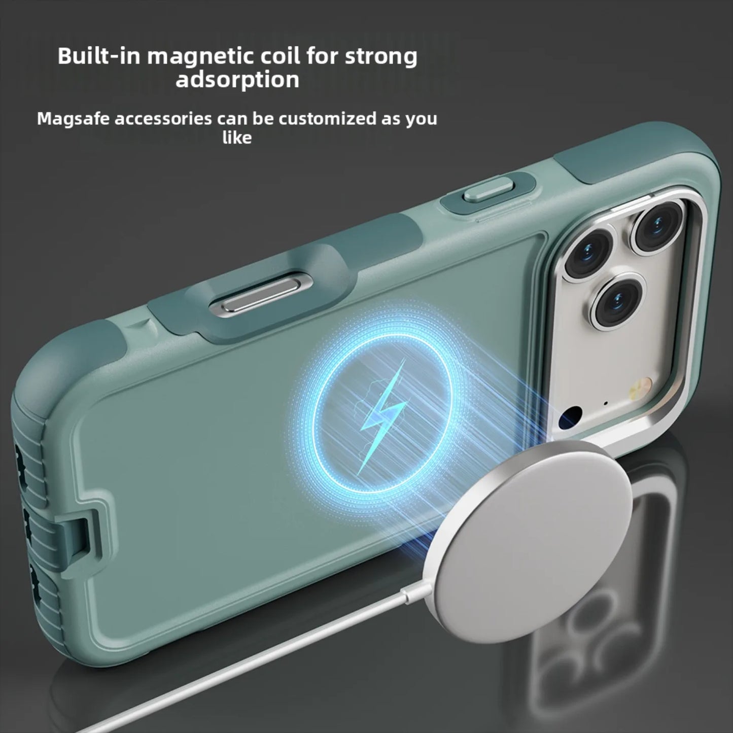 Heavy Duty MagSafe Metal Ring iPhone Case