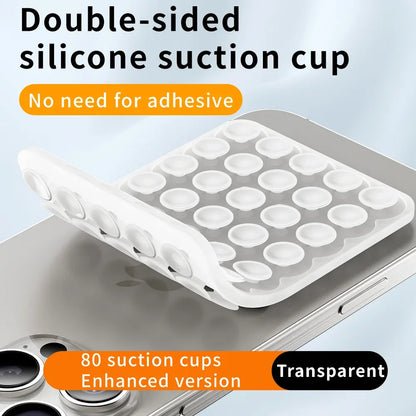 Double-Sided Silicone Suction Phone Pad