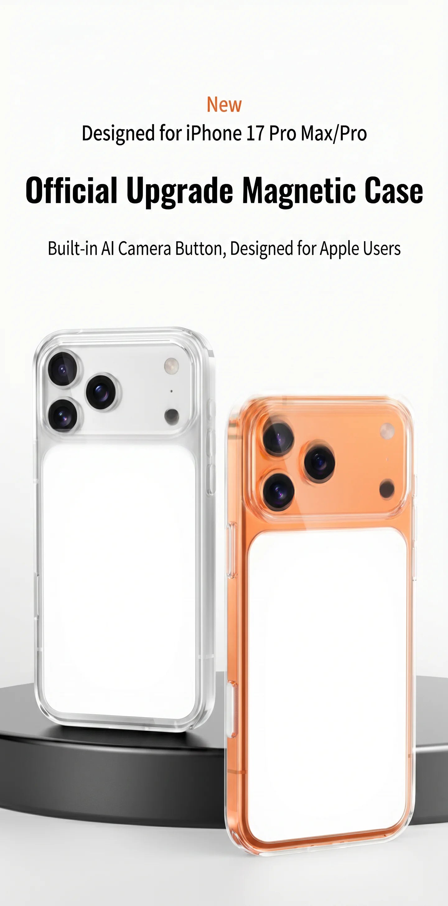 MagSafe Clear Shockproof iPhone 17 Pro Max Case