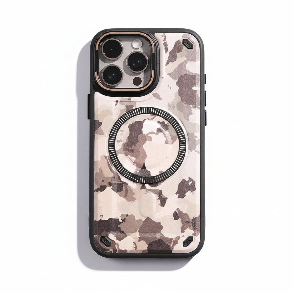 Military-Grade Camouflage MagSafe iPhone Case