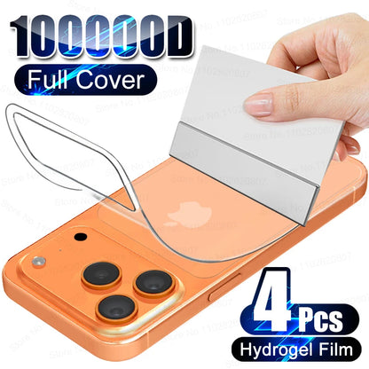 4-Pack Hydrogel Screen Protector for iPhone