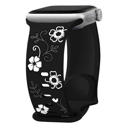 Engraved Silicone Band for Apple Watch