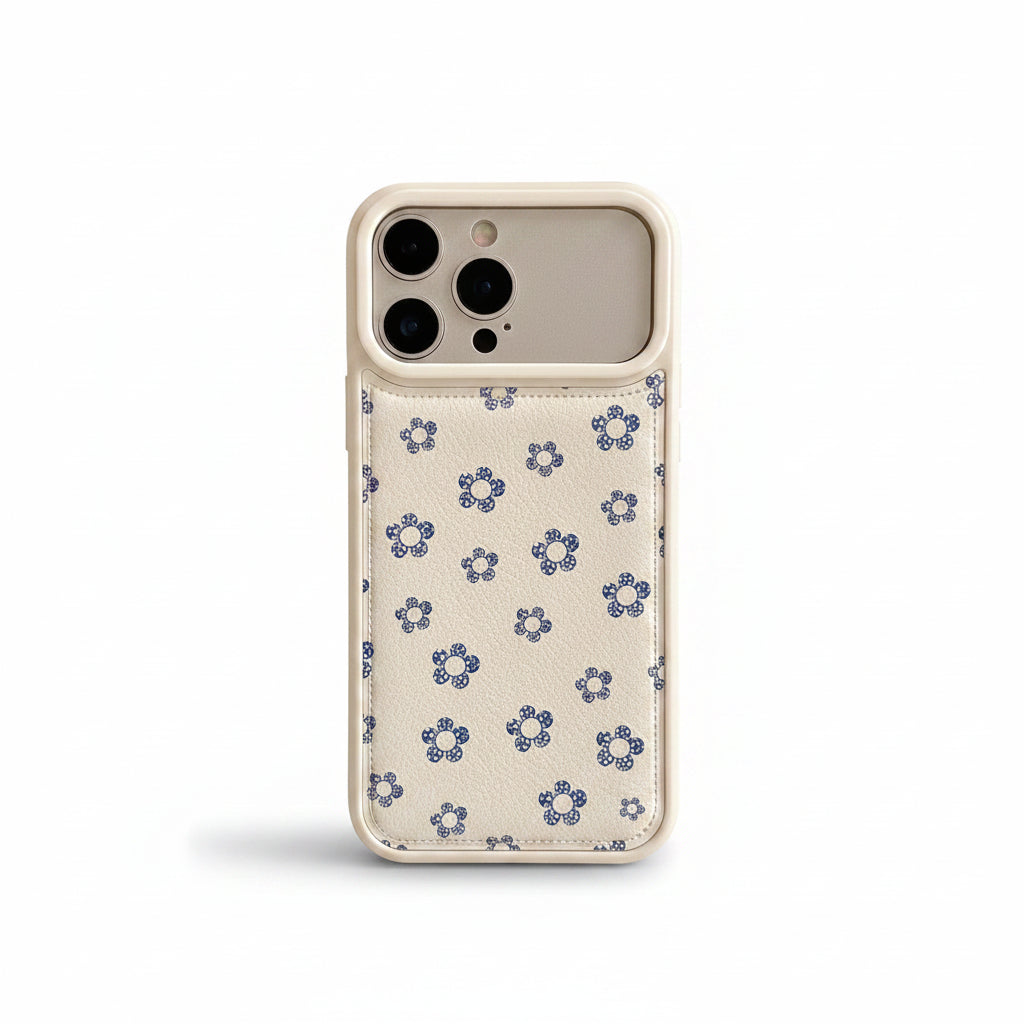 Blue Floral Bow iPhone Case