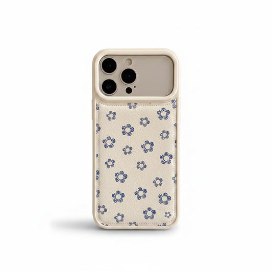 Funda para iPhone con lazo floral azul