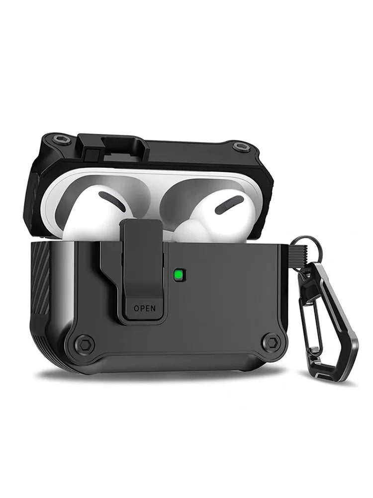 Security Lock Shockproof AirPods Case