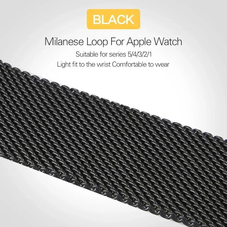 Milanese Loop Stainless Steel Apple Watch Band