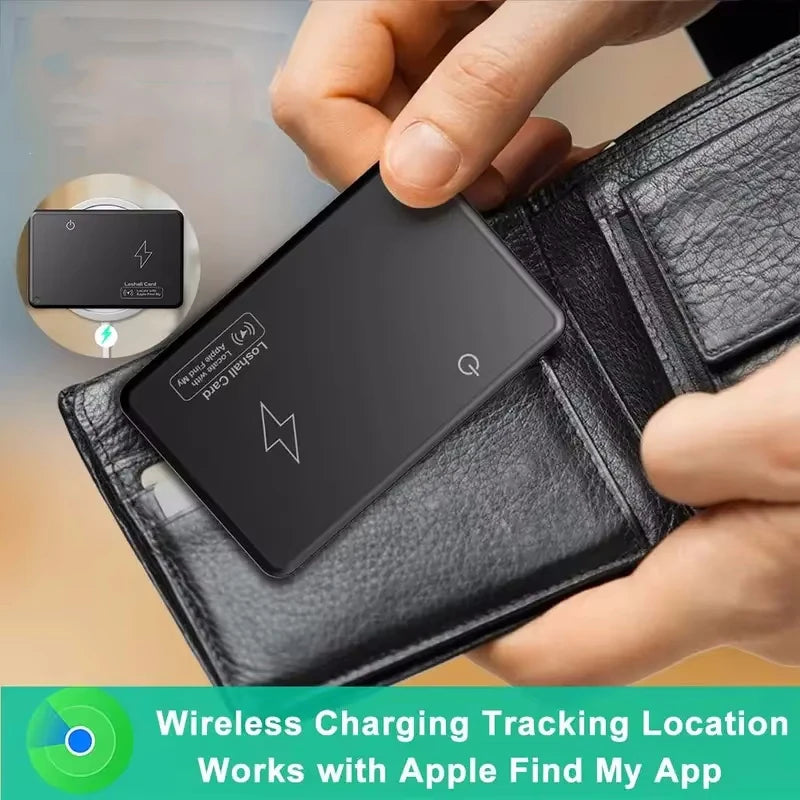 WalletTrack Pro | Rechargeable Smart Tracker Card