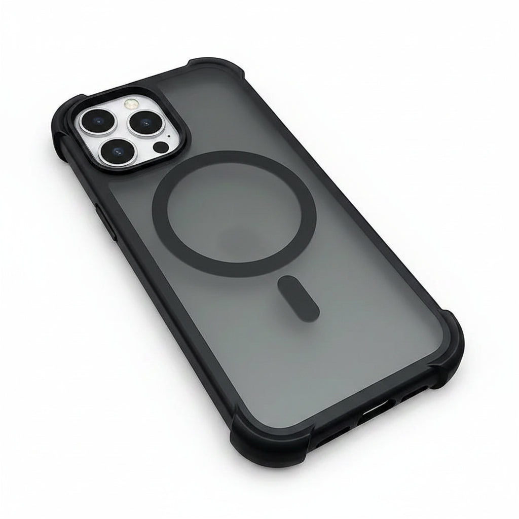 Funda de lujo mate MagSafe Armor para iPhone