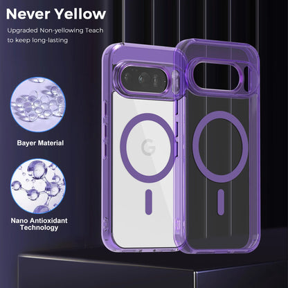 Funda Magnética Transparente de Lujo para Google Pixel
