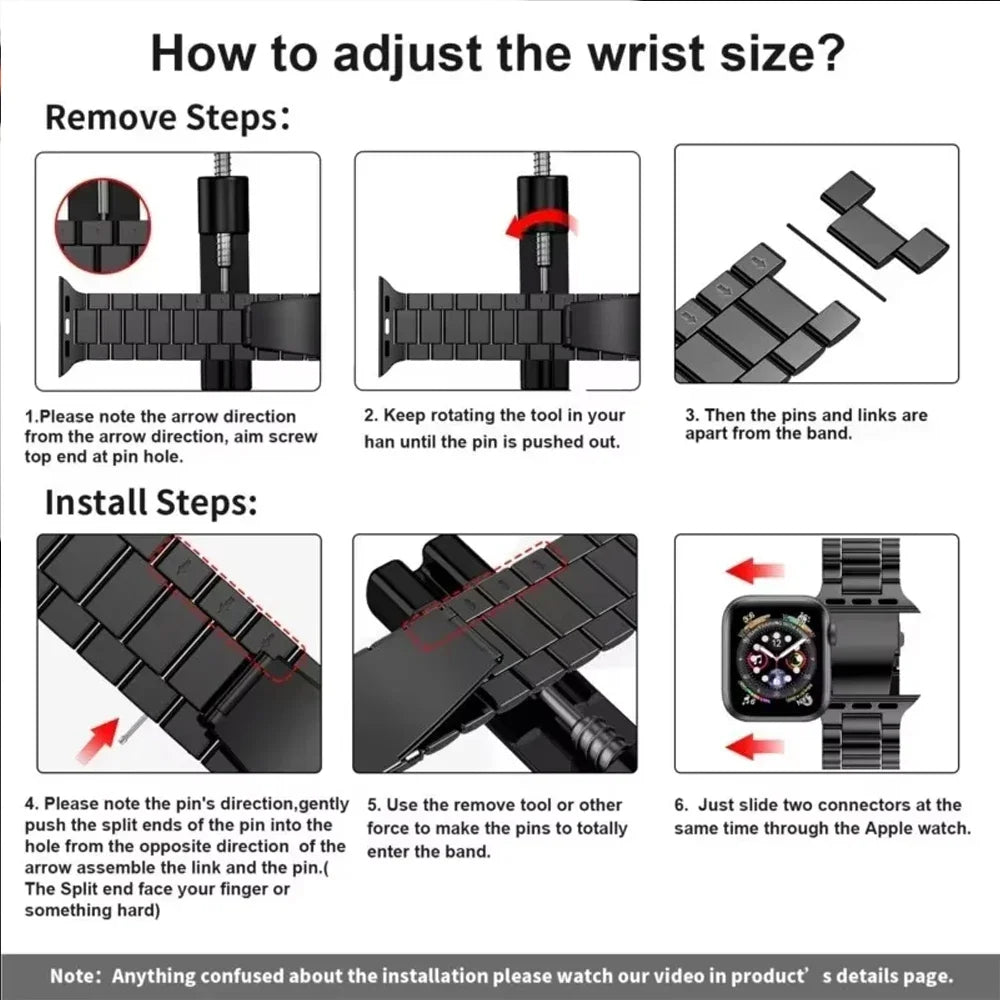 SteelMaster Elite | Stainless Steel Watch Band