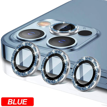 Diamond Metal Camera Lens Protector for iPhone