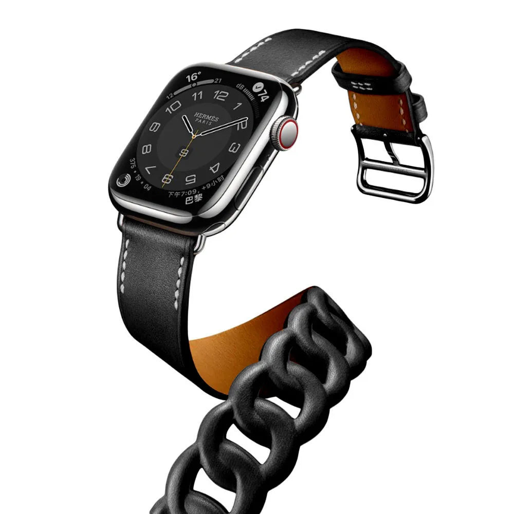 Double Tour Swift Leather Band for Apple Watch