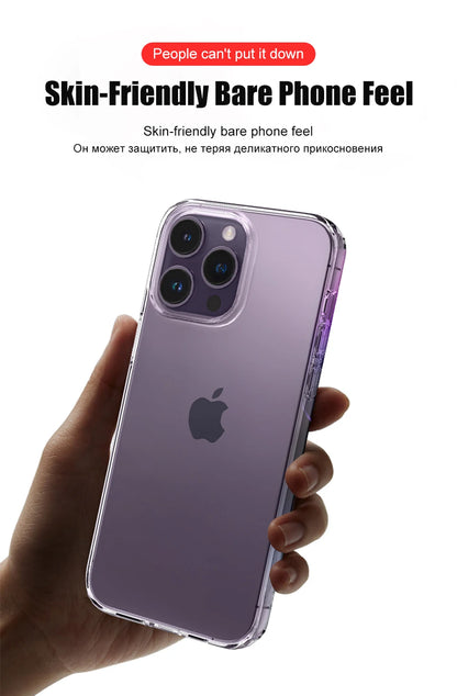 Luxury Clear Shockproof Silicone iPhone Case