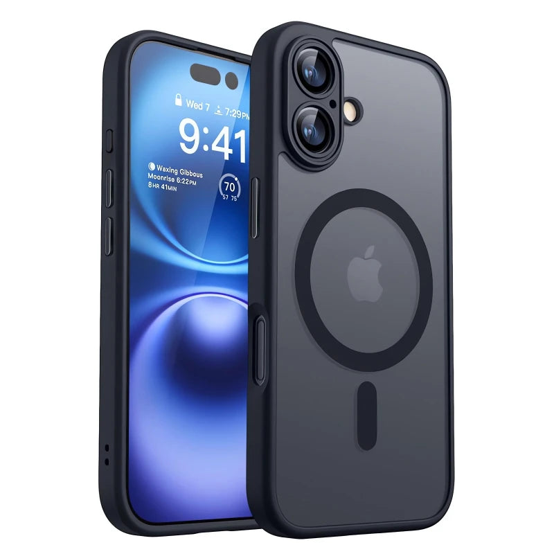 Funda de lujo mate MagSafe Armor para iPhone