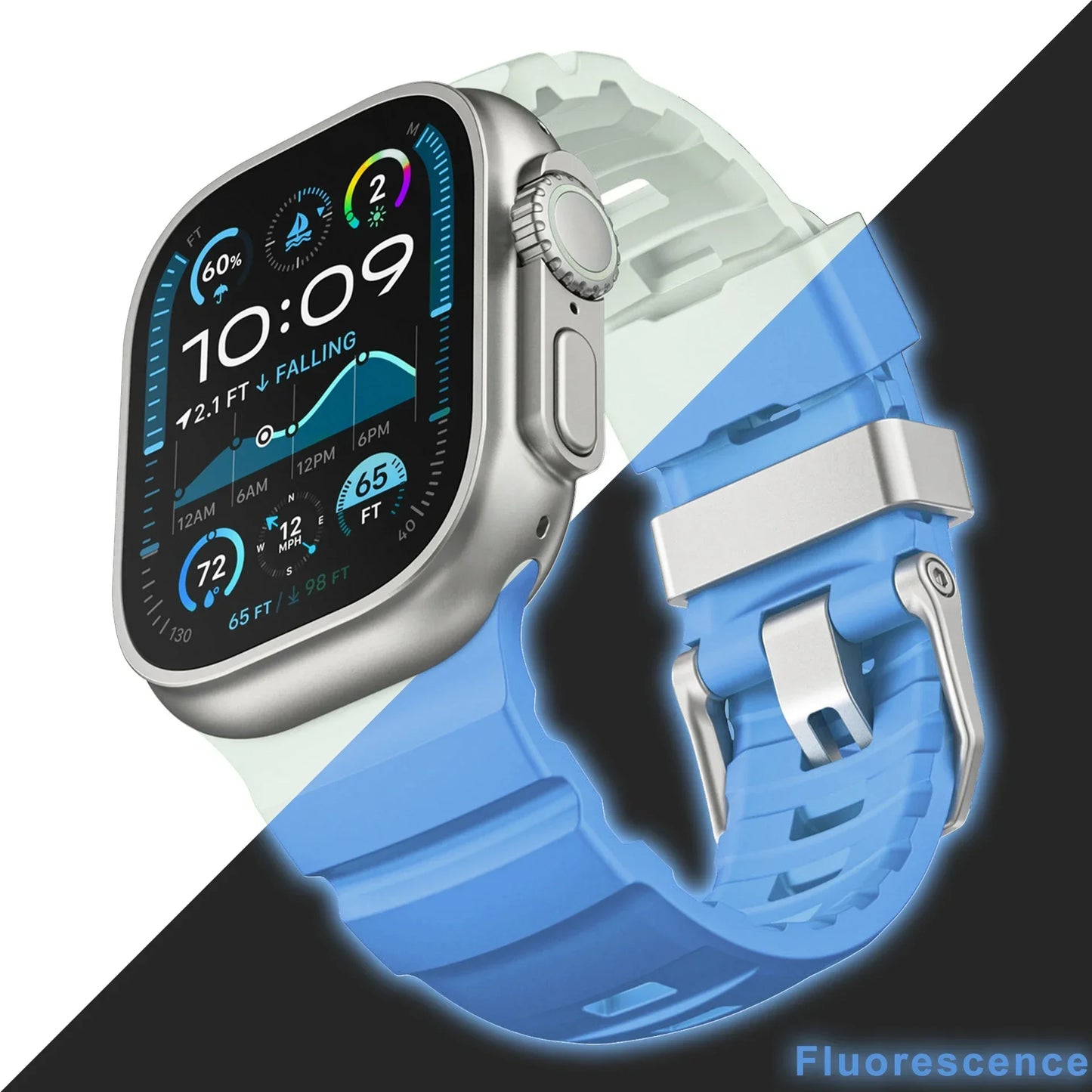 Fluorescent Sport Silicone Apple Watch Band