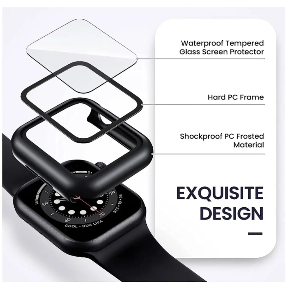 Funda protectora de cristal templado para Apple Watch