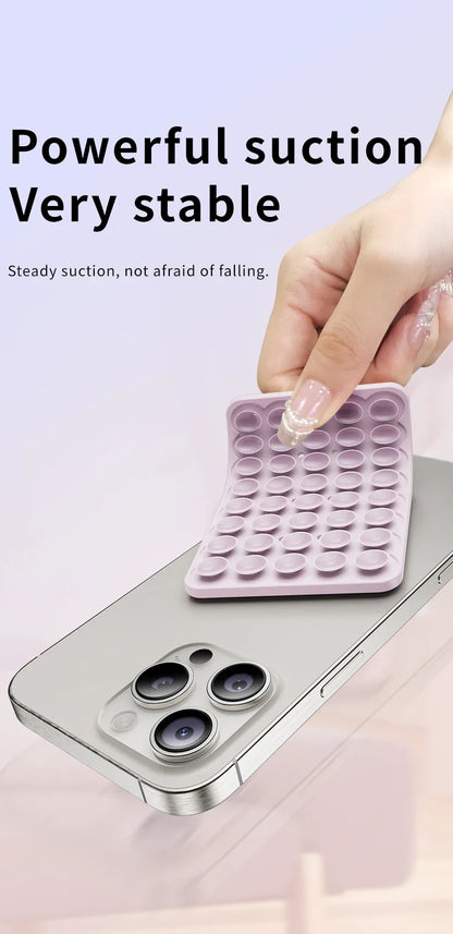 Double-Sided Silicone Suction Phone Pad